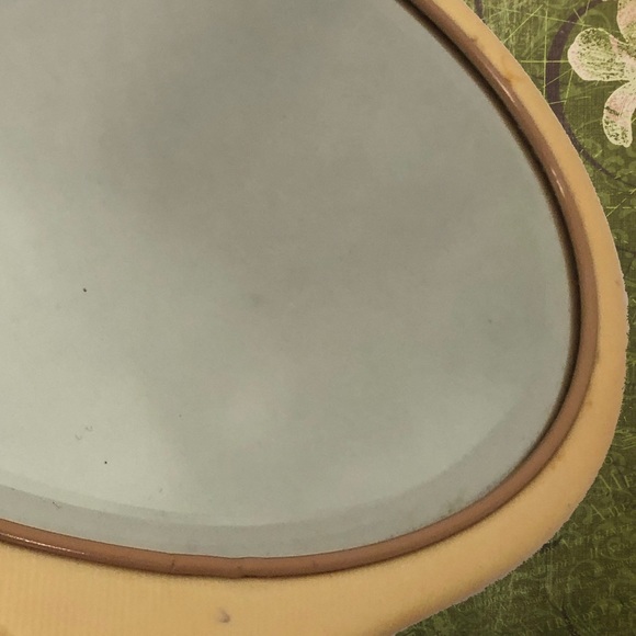 Xxx - Celluloid Hand Mirror - Beveled Oval - Picture 5 of 7